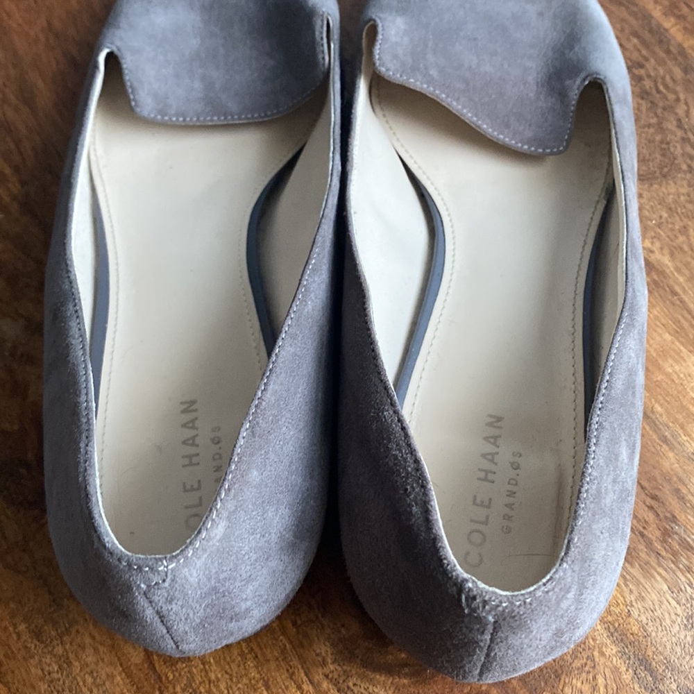 EUC Cole Haan Grand Arlyss Skimmer II Loafer Gray Suede sz 9.5 - Picture 5 of 7